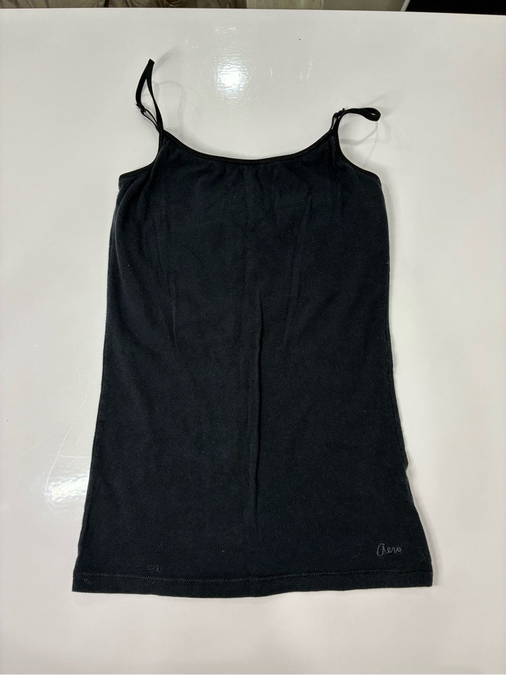 Aeropostale Black Slim Spaghetti Strap Camisole